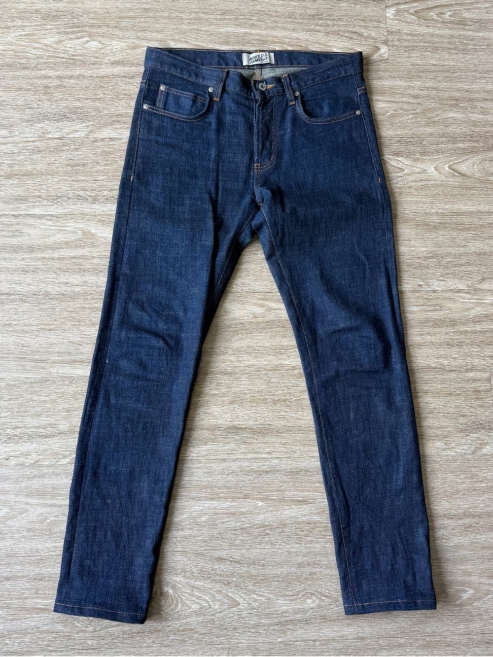 Naked & Famous Slim Straight Dark Blue Men’s Jeans